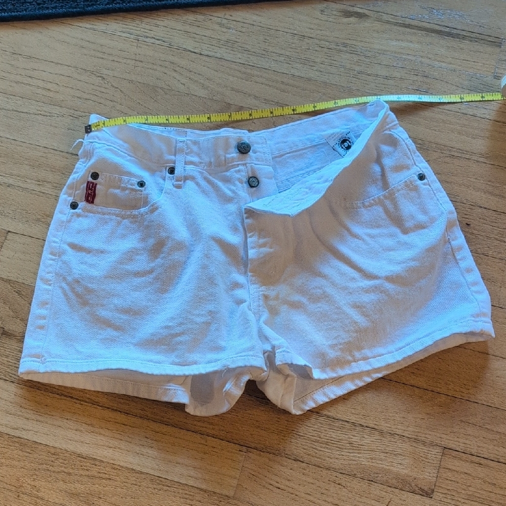 lei White Denim Jean Shorts - Casual High-Waist Style